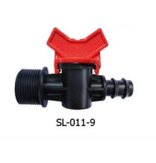 Кран с наружной резьбой 3/4" для садовой трубки DN3/4"*16 (КСН 16*3/4) Арт. SL-011-9