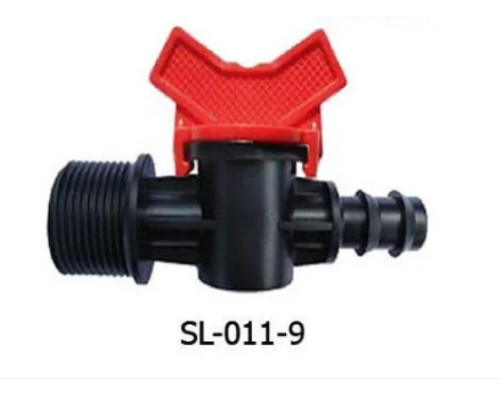 Кран с наружной резьбой 3/4" для садовой трубки DN3/4"*16 (КСН 16*3/4) Арт. SL-011-9