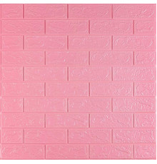 3D панель самоклеюча цегла Рожевий 700х770х3мм (004-3) SW-00000231