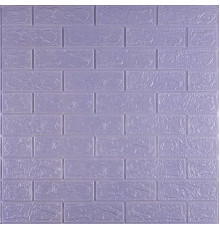 3D панель самоклеюча цегла Світло - фіолетова 700х770х3мм (015-3) SW-00000574