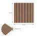 Панель-рейка LIGHT BROWN+BLACK 665*665*5мм (D) SW-00002533