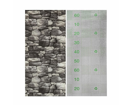 Самоклеючі шпалери сіра цегла 2800х450х1,8мм SW-00000724