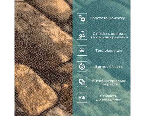 Самоклеючі шпалери жовтий камінь 2800х450х1,8мм SW-00000728