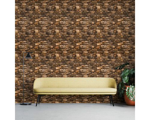 Самоклеючі шпалери жовтий камінь 2800х450х1,8мм SW-00000728