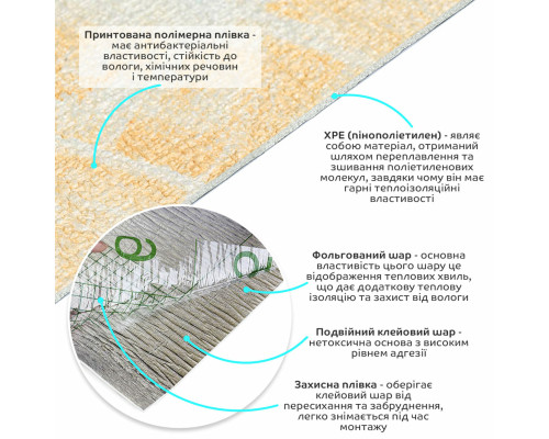 Самоклеючі шпалери бежевий мармур 2800х450х1, 8мм SW-00000726