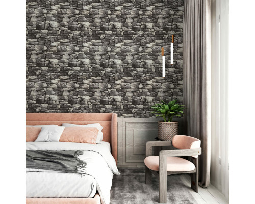 Самоклеючі шпалери сіра цегла 2800х450х1,8мм SW-00000724