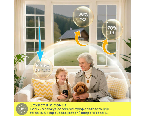 Дзеркальна сонцезахисна плівка для вікон Срібло 600х3000х0,08 мм SW-00002724