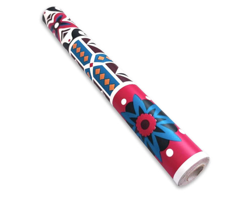 Самоклеющаяся пленка на бумажной основе винтажная бордовая мозаика 0,45х10м SW-00000789