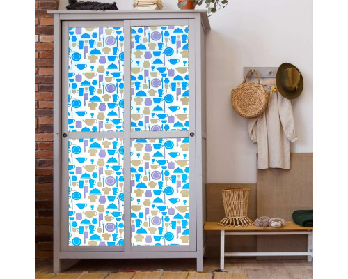 Самоклеюча плівка на паперовій основі яскрава кухня 0.45х10M SW-00000795