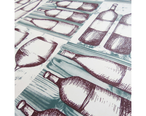 Самоклеющаяся пленка на бумажной основе винная 0,45х10м SW-00000798