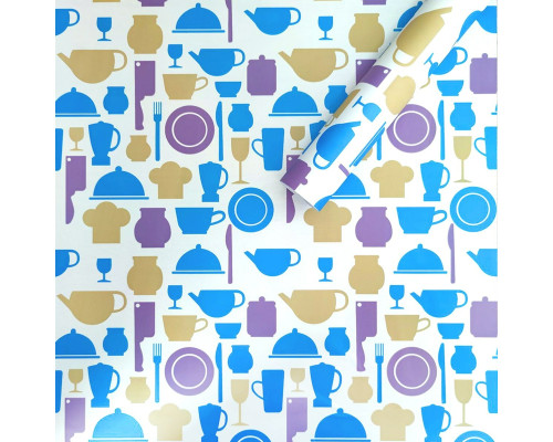 Самоклеюча плівка на паперовій основі яскрава кухня 0.45х10M SW-00000795