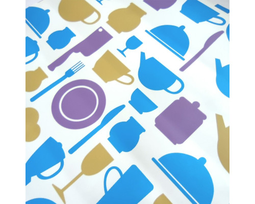 Самоклеюча плівка на паперовій основі яскрава кухня 0.45х10M SW-00000795