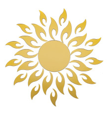 Декор зеркальный акриловый самоклеящийся золото, 27шт (D) SW-00002503