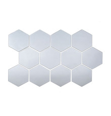 Декор зеркальный акриловый самоклеящийся 85*95мм серебро, 12шт (D) SW-00002512