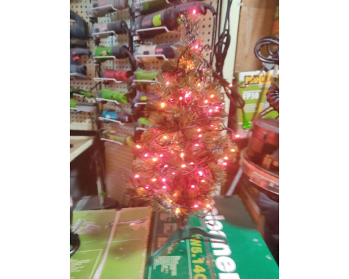 Новогодняя искусственная елка "Сказка" 0,55м + гирлянда