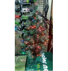 Новогодняя искусственная елка "Сказка" 0,55м + гирлянда