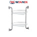 Полиця скляна кутова 2-ярусна Winmix LR1507-2