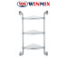 Полиця скляна кутова 3-ярусна Winmix LR1507-3