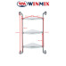 Полиця скляна кутова 3-ярусна Winmix LR1507-3