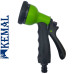 Пистолет поливочный  8 режимов, пластик Kemal P5001 G, Турция (диаметр лейки 60 мм)