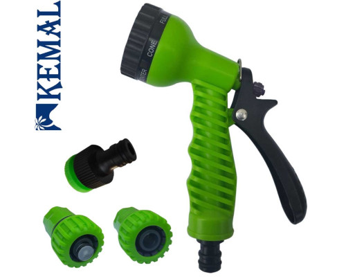 Комплект Пистолет (7 режимов) и 3-элемента на шланг Kemal M1011-3/4