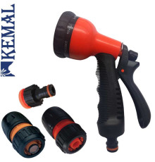 Комплект Пистолет (8 режимов) и 3-элемента на шланг Kemal M1014-1/2