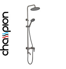 Душевая колонна со смесителем Champion SAP-009-J Graphite, SUS304 из нержавеющей стали