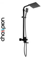 Душевая колонна CHAMPION со смесителем из нерж. стали SUS304 KUB-009-J BLACK