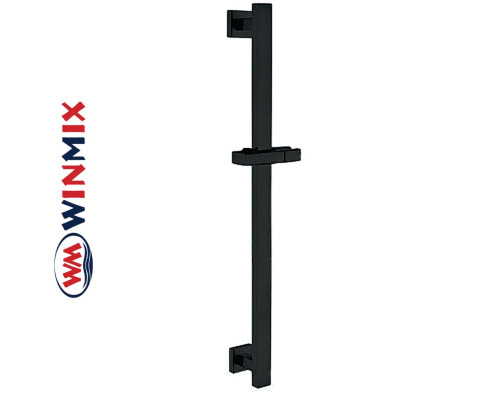 Душевая стойка черная из нержавеющей стали Winmix BAR-SUS-002 BLACK, без шланга и лейки