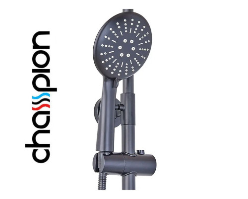 Душевая колонна со смесителем Champion SAP-009-J Black, SUS304 из нержавеющей стали