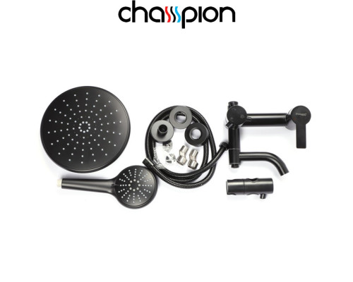 Душевая колонна CHAMPION со смесителем из нерж. стали SUS304 NOX-009-J BLACK