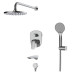 Встраиваемая душевая система со смесителем KB-64008-01 (Цвет хром), Чехия