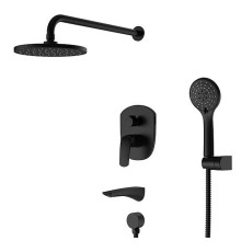 Встраиваемая душевая система со смесителем KB-64008-01 Black (Цвет черный), Чехия