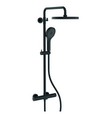 Душевая колонна c термостатическим смесителем KB-55013-05 Black (Цвет черный, лейка 26*26), Чехия