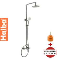 Душевая колонна HAIBA SUS-003-J со смесителем из нерж. стали SUS304