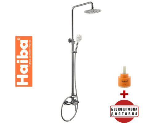 Душевая колонна HAIBA SUS-003-J со смесителем из нерж. стали SUS304