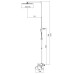 Душова колона із змішувачем KB-56007-01 (Колір хром), Чехія