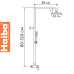 Душевая колонна HAIBA SUS-003-J со смесителем из нерж. стали SUS304