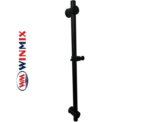 Душевая стойка черная из нержавеющей стали Winmix BAR-SUS-003 BLACK, без шланга и лейки