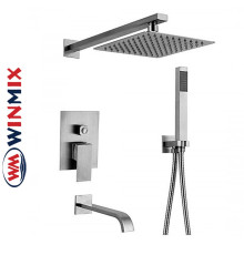 Душевая система WINMIX KUB 009 inner (встраиваемая) из нерж. стали SUS304