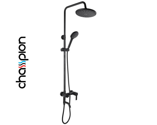 Душевая колонна CHAMPION со смесителем из нерж. стали SUS304 NOX-009-J BLACK