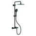 Душевая колонна c термостатическим смесителем KB-55014-05 Black (Цвет черный, лейка 25*25), Чехия
