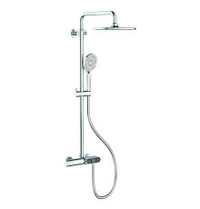 Душевая колонна c термостатическим смесителем KB-55014-01 (Цвет хром, лейка 25*25), Чехия