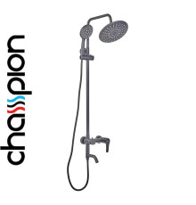 Душевая колонна со смесителем Champion SAP-009-J Black, SUS304 из нержавеющей стали