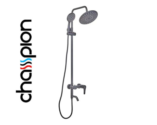 Душевая колонна со смесителем Champion SAP-009-J Black, SUS304 из нержавеющей стали