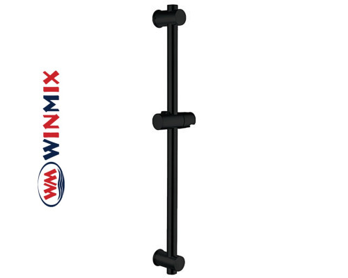 Душевая стойка черная из нержавеющей стали Winmix BAR-SUS-001 BLACK, без шланга и лейки