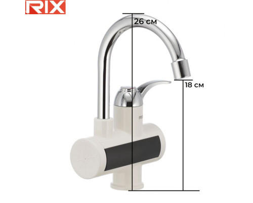 Електричний проточний водонагрівач Rix ELW 021 на мийку 3 кВт