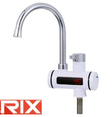 Електричний проточний водонагрівач Rix ELW 043E (з індикатором темп) на мийку 3 кВт