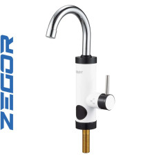 Электрический проточный водонагреватель ZEGOR EC-750 (с индикатором температуры) 3 кВт