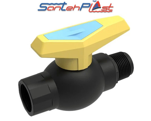 Santehplast Кран із внутрішнім зовнішнім різьбленням 1/2 ВН DN 20